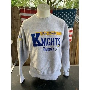 Vintage Y2K Oak Creek Knights Tennis Team Heavyweight Lee Sweatshirt Size L